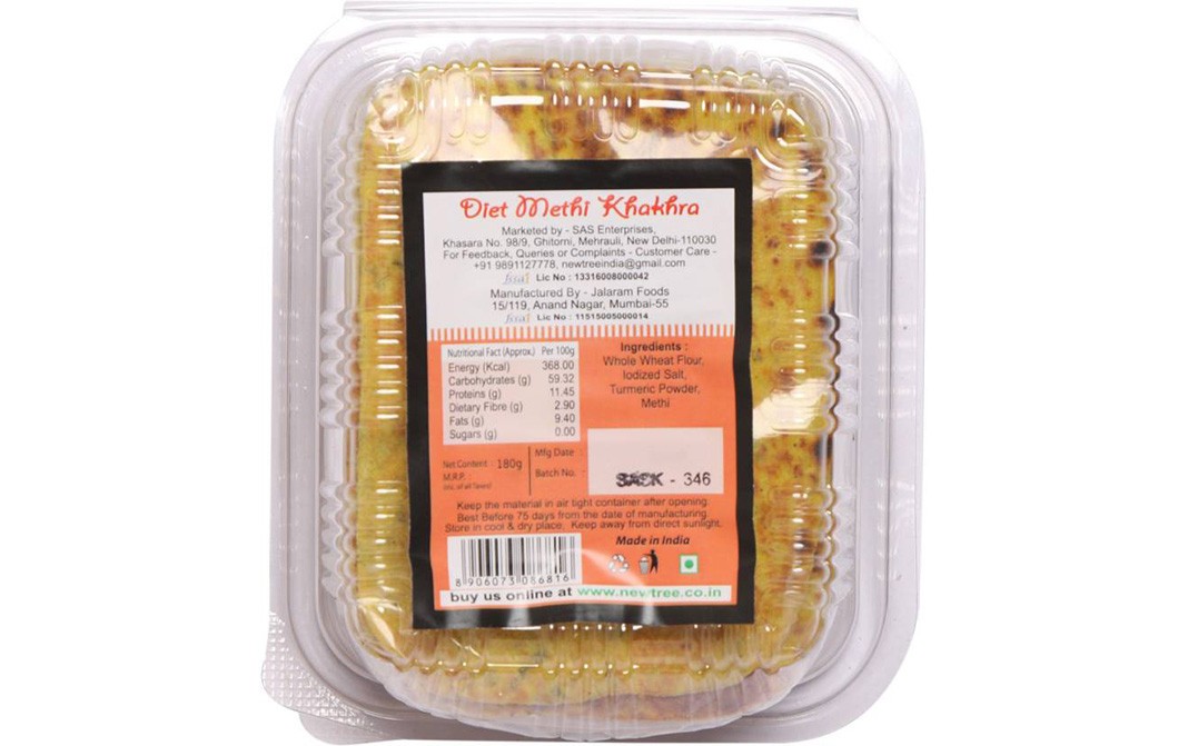 New Tree Desi Methi Khakhra    Box  180 grams